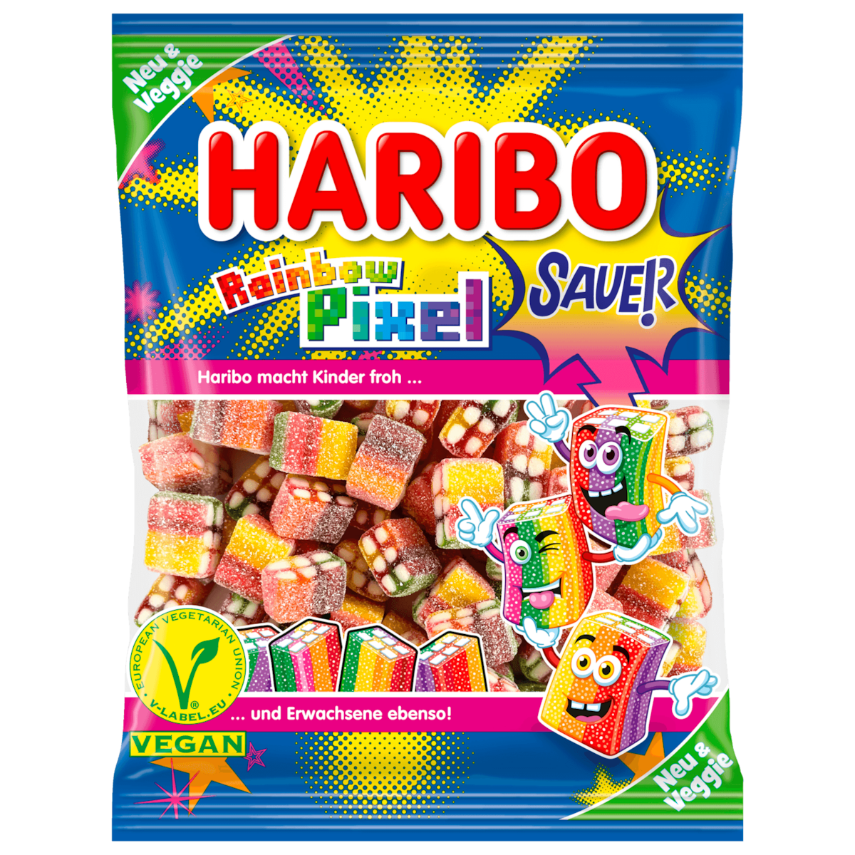 Haribo Rainbow Pixel Sauer