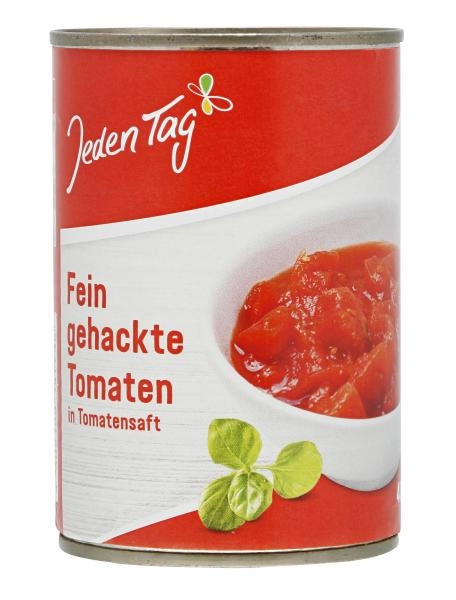 Jeden Tag Fein gehackte Tomaten