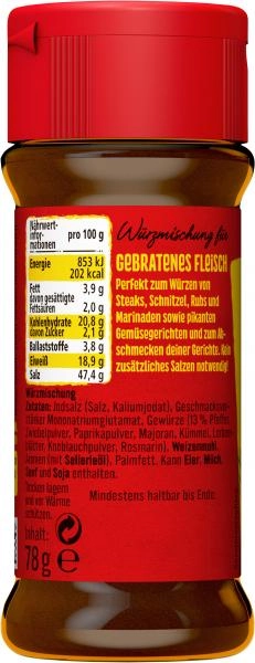 Maggi Würzmischung gebratenes Fleisch