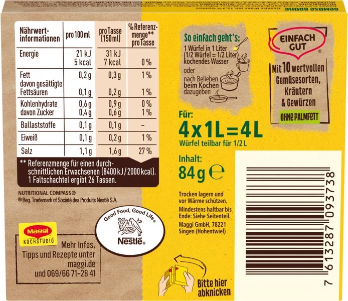 Maggi Klare Gemüsebrühe