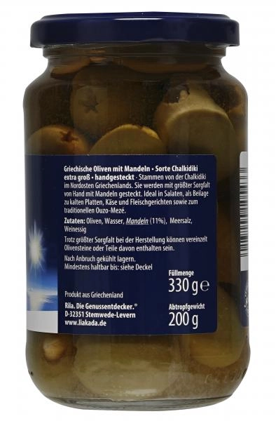 Liakada Oliven mit Mandeln