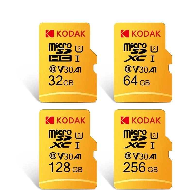 Kodak Speicherkarte High Speed ​​100 MB/s 32 GB A1 Klasse 10 UHS-I Micro SD Karte V30 U3 TF für Kamera Smartphone Spiel U3 64GB