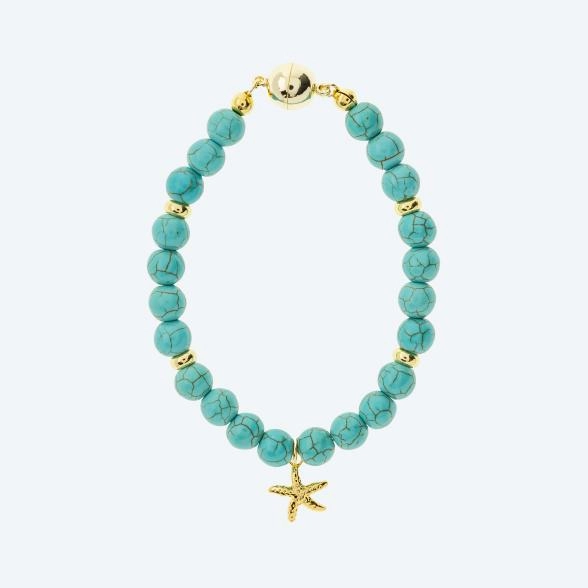 Armband Türkis (rek.) Seestern