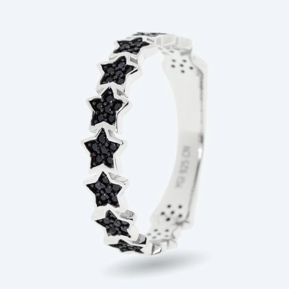 Ring 925 Sterling Silber rhodiniert Spinell