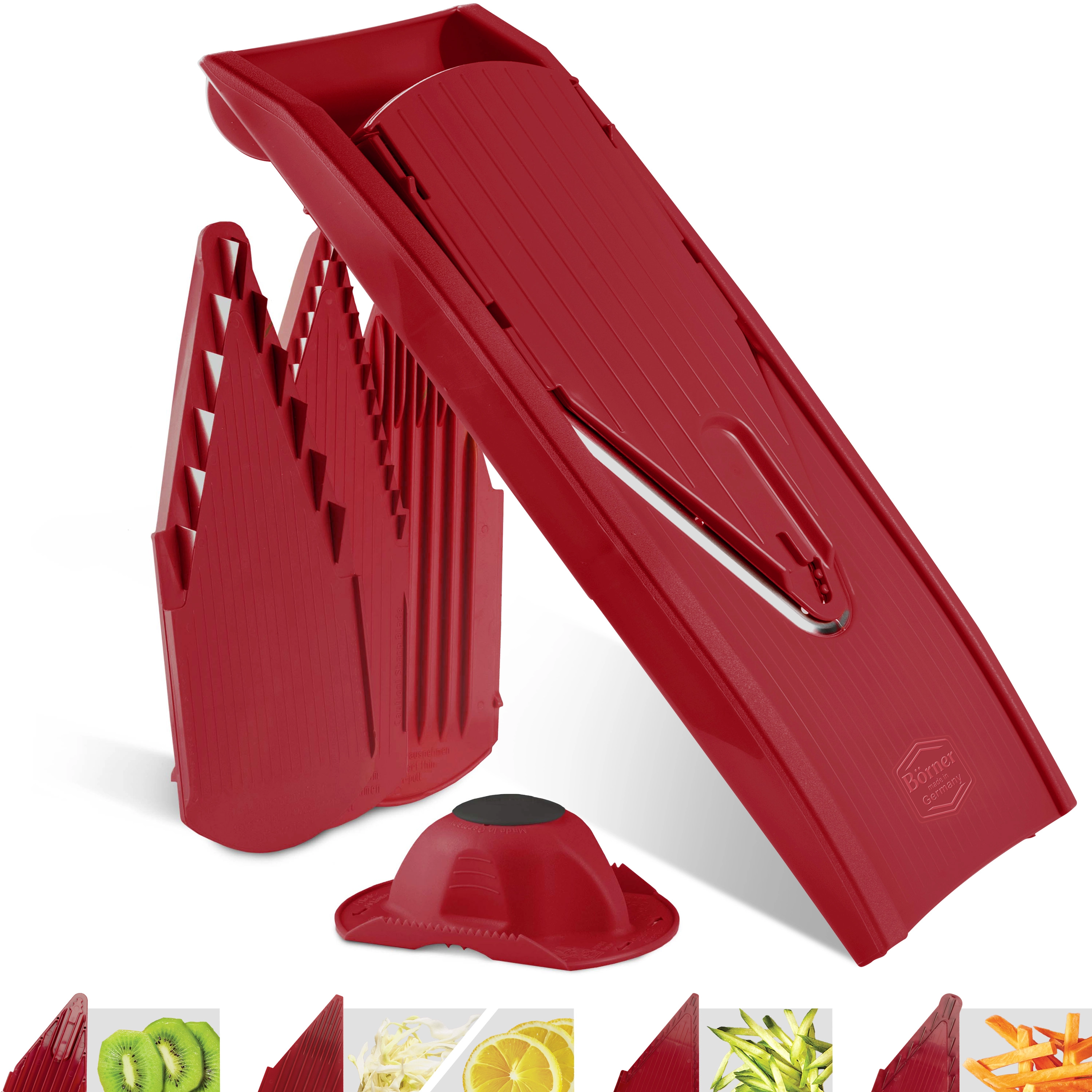 Börner Gemüsehobel V1 ClassicLine Starter Set - Rot