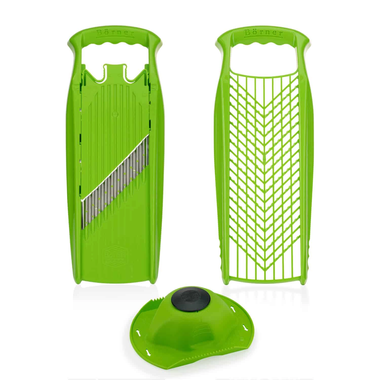 Börner Reibe und Welle-Waffel PowerLine - mit Fruchthalter - Grün