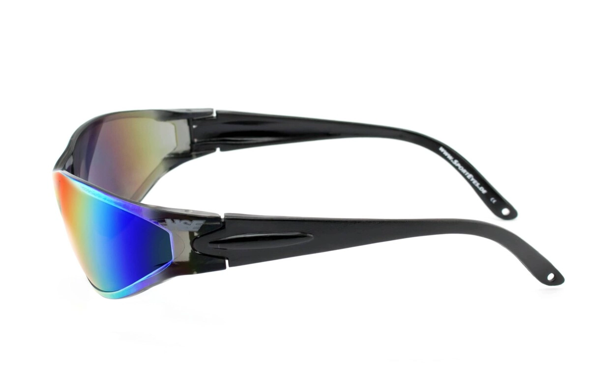 Anfertigung in Deiner individuellen Sehstärke möglich, Verspiegelte Sportbrille, Sonnenbrille, Besonders ergonomische Passform, Steinschlagbeständig durch Kunststoff-Sicherheitsglas, HLT® Qualitätsglä