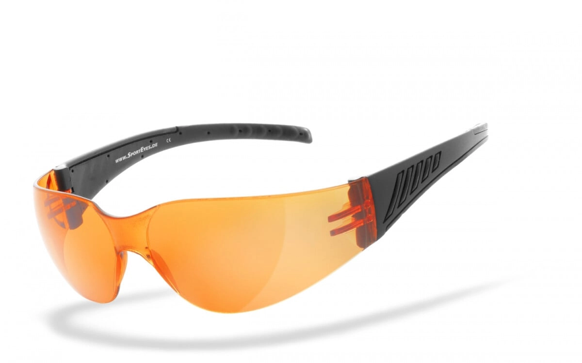 Sportbrille, Sonnenbrille, Besonders ergonomische Passform, Steinschlagbeständig durch Kunststoff-Sicherheitsglas, HLT® Qualitätsgläser für verzerrungsfreies & präzises Sehen, UV400 Schutzfilter für 1