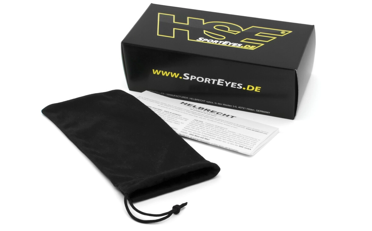 Sportbrille, Sonnenbrille, Besonders ergonomische Passform, Steinschlagbeständig durch Kunststoff-Sicherheitsglas, HLT® Qualitätsgläser für verzerrungsfreies & präzises Sehen, UV400 Schutzfilter für 1