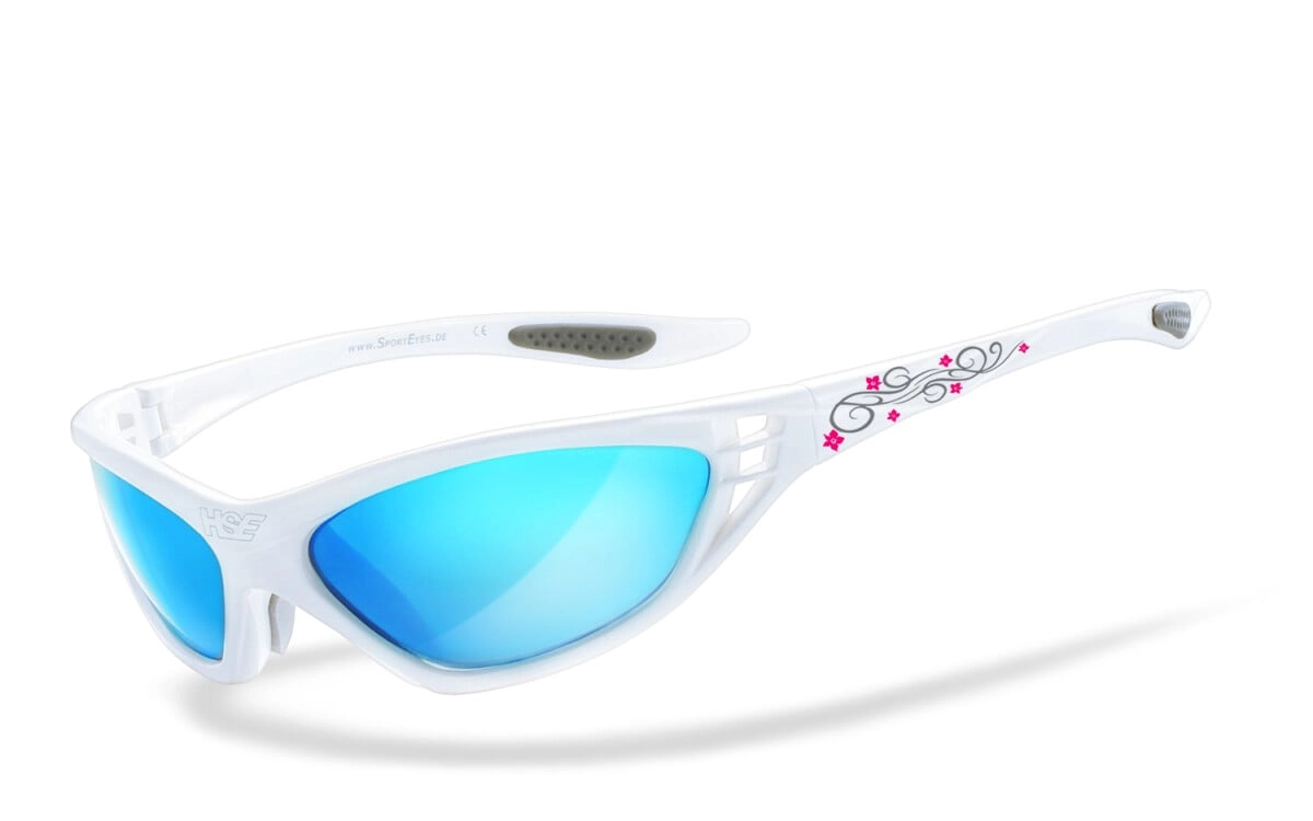Anfertigung in Deiner individuellen Sehstärke möglich, Verspiegelte Sportbrille, Sonnenbrille, Besonders ergonomische Passform, Steinschlagbeständig durch Kunststoff-Sicherheitsglas, HLT® Qualitätsglä