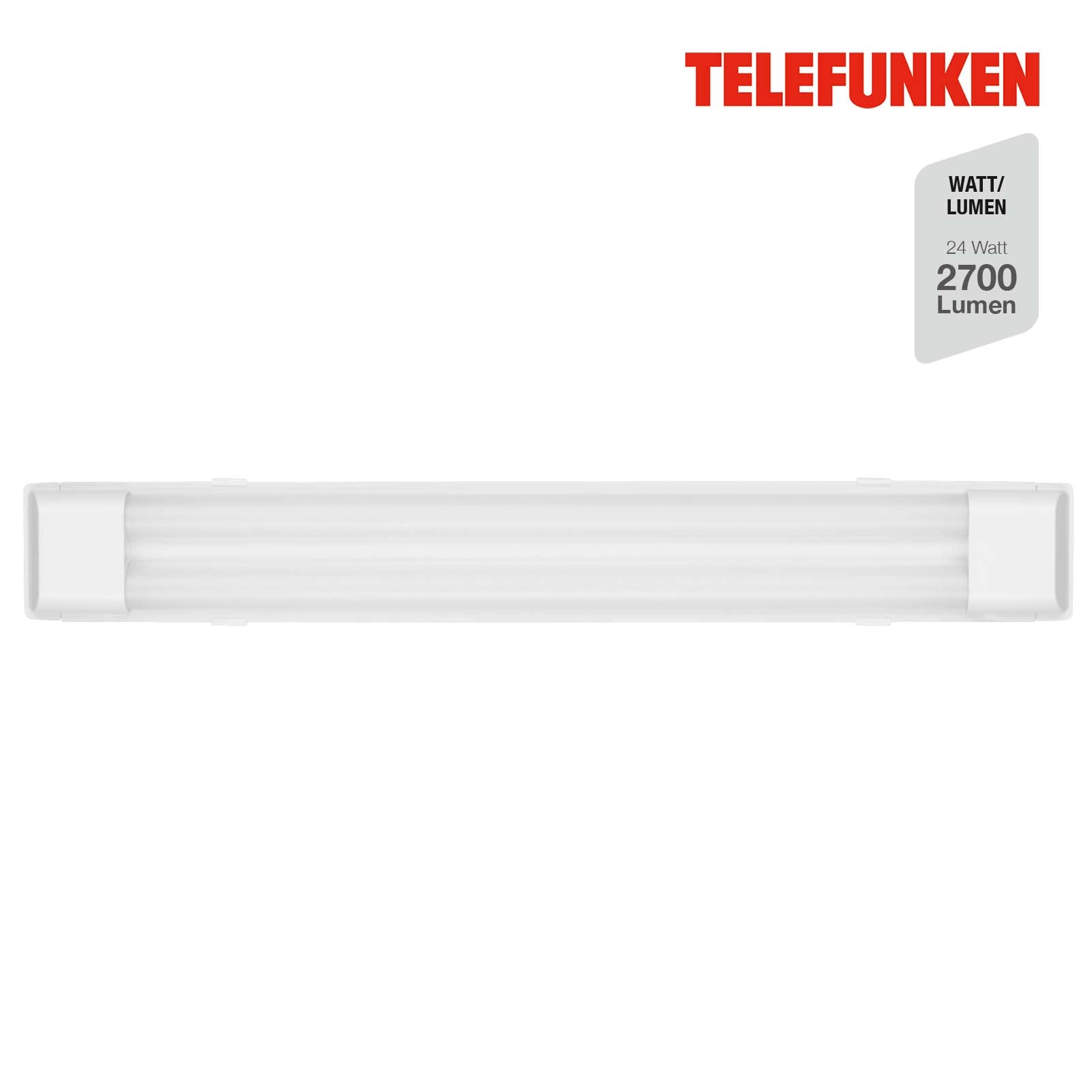 TELEFUNKEN LED Unterbauleuchte 60 cm 2x24W 2700lm weiß