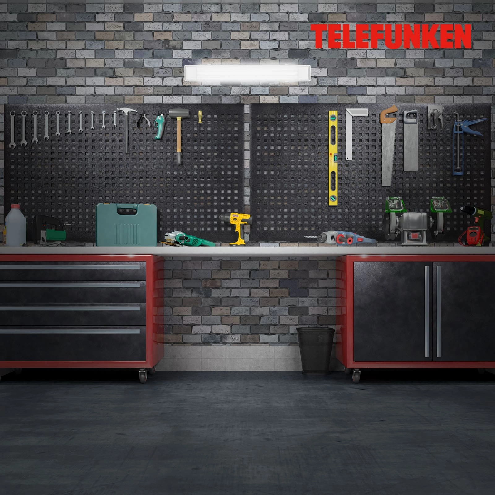 TELEFUNKEN LED Unterbauleuchte 60 cm 2x24W 2700lm weiß