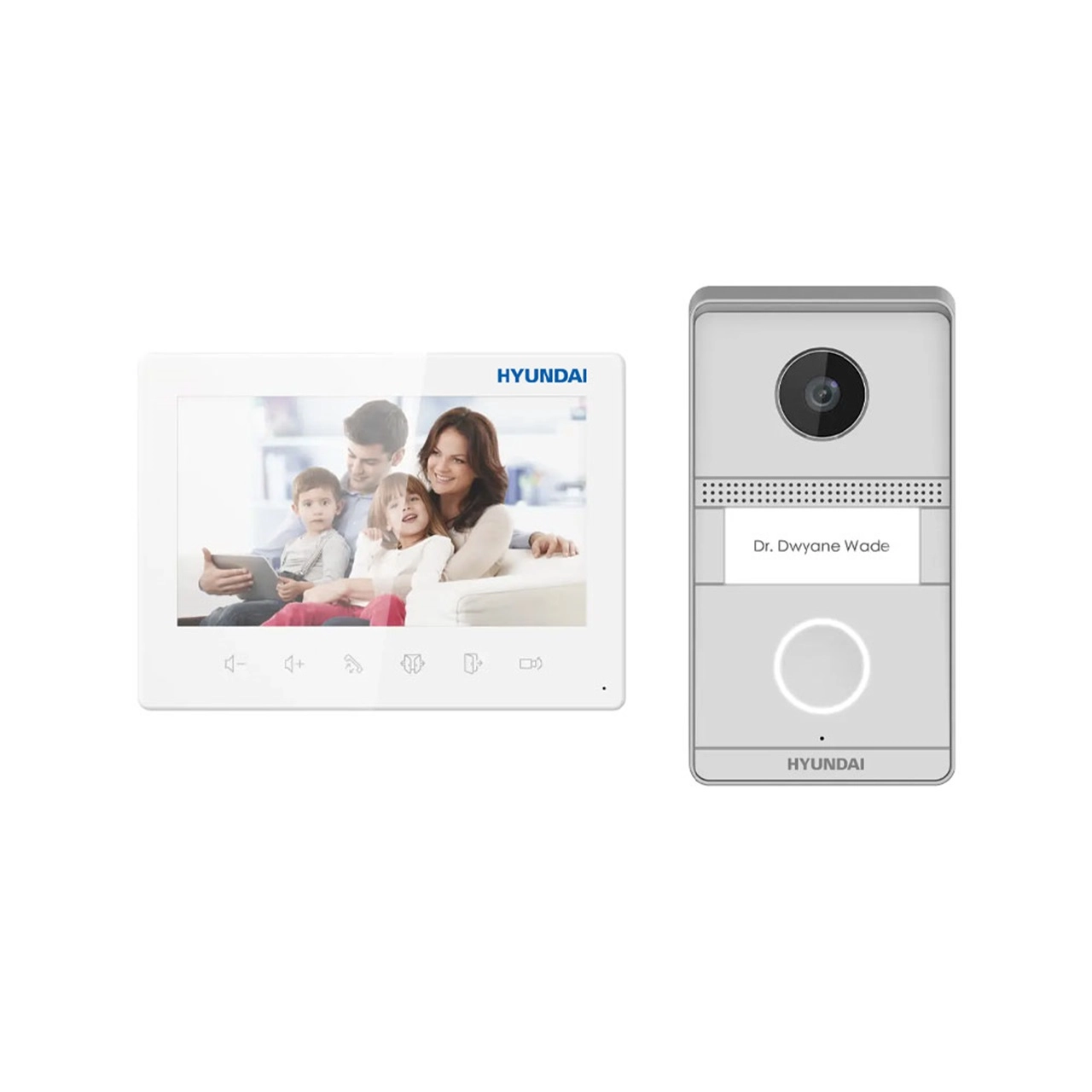 Hyundai HYU-1044 Video Intercom Zwei-Draht Analog Kit mit Tür - und Innenstation