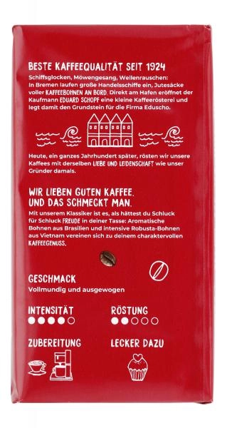 Eduscho Filterkaffee Nr. 1 Klassisch gemahlen