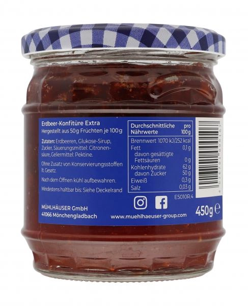 Mühlhäuser Konfitüre Extra Erdbeer