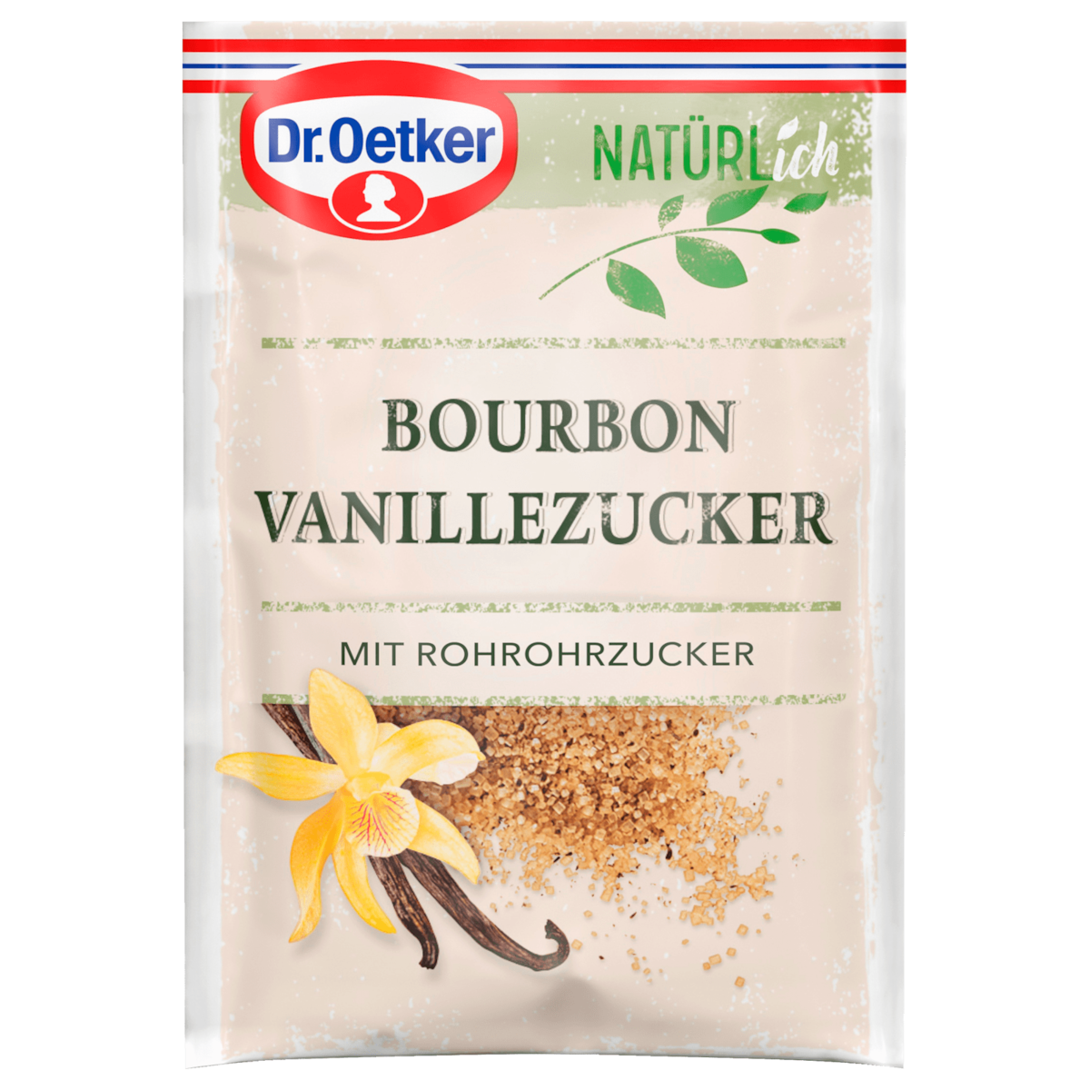 Dr. Oetker Natürlich Bourbon Vanillezucker mit Rohrohrzucker