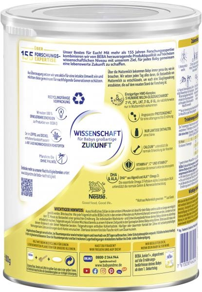 Nestlé BEBA Folgemilch 3 dem 10. Monat
