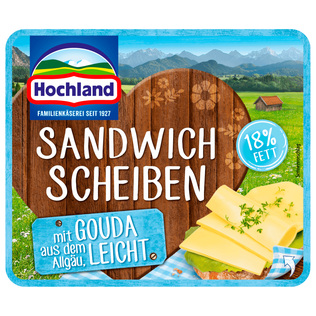 Hochland Sandwich Scheiben mit Gouda leicht