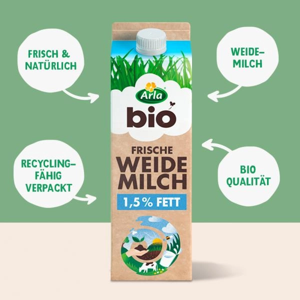 Arla Bio Frische Weidemilch 1,5%