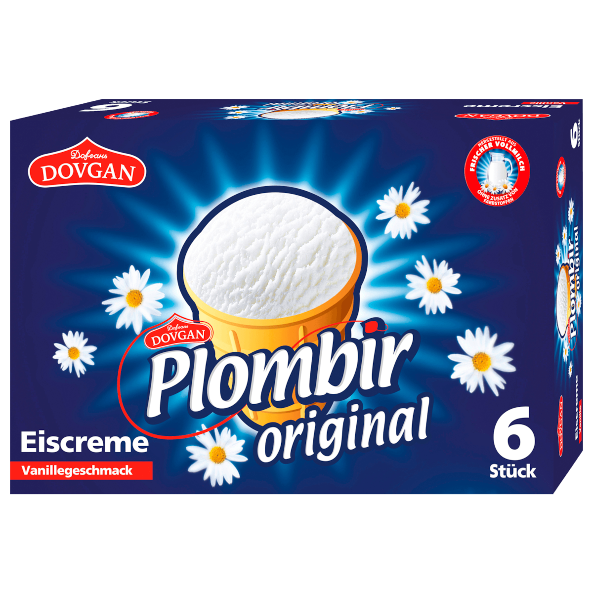 Dovgan Plombir Original Eiscreme Vanillegeschmack