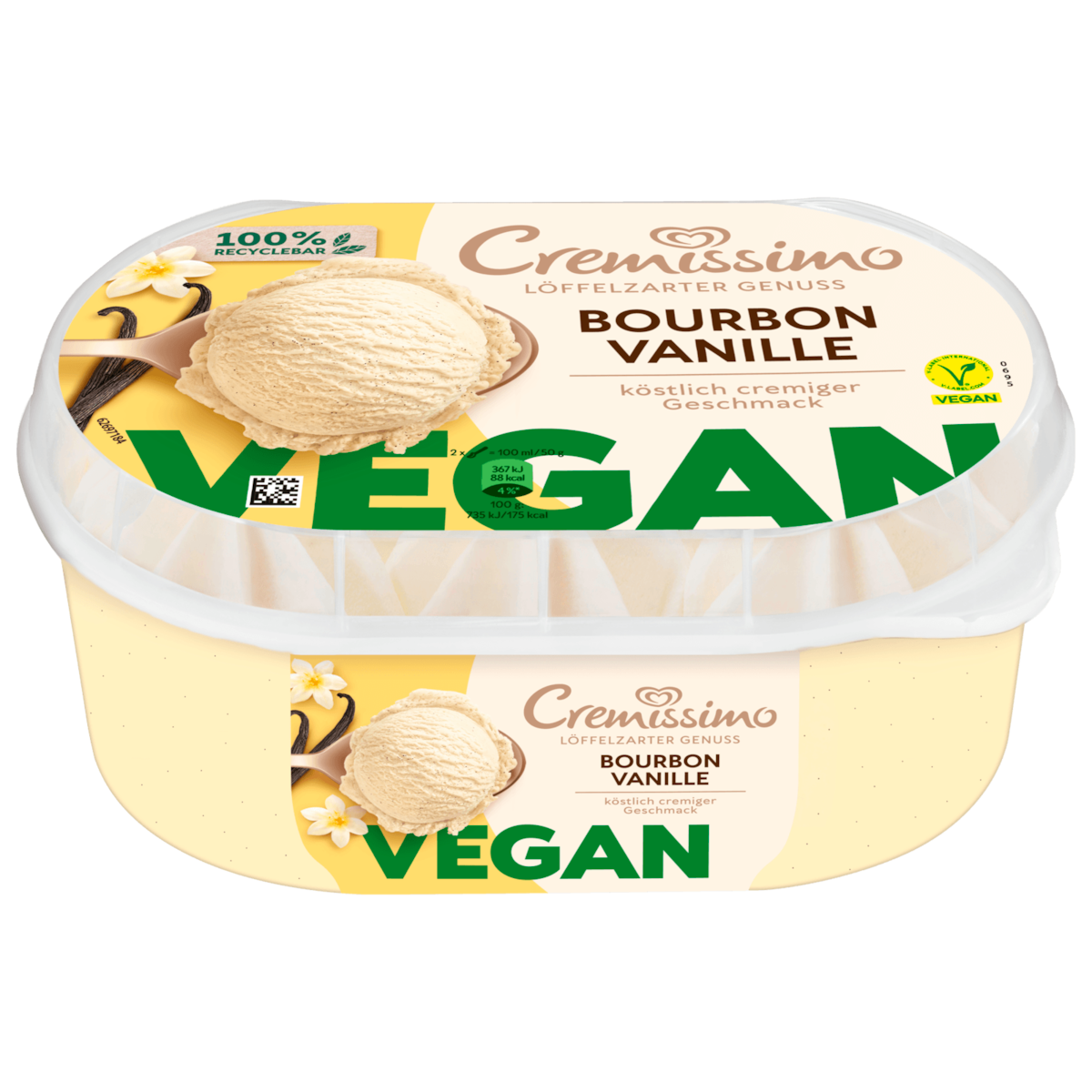 Langnese Cremissimo Bourbon Vanille Eis Vegan