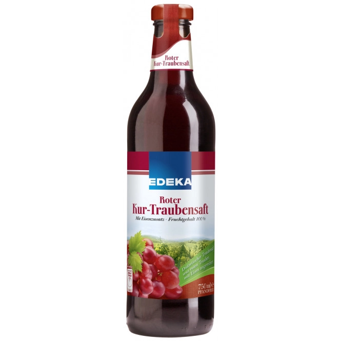 EDEKA Roter Kur-Traubensaft 0,75L