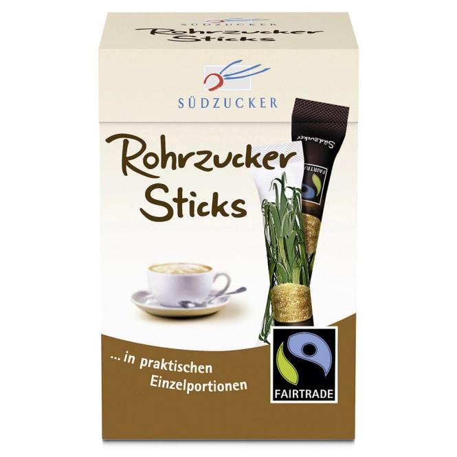 Südzucker Fairtrade Rohrzucker Sticks 250G