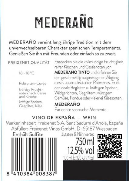 Freixenet Mederano Tinto Rotwein halbtrocken 0,75L
