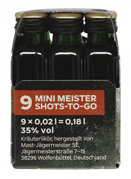 Jägermeister Kräuterlikör Partypackung 9ST 180ML