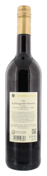 Durbacher Kochberg Spätburgunder Rotwein KOLLEKTION trocken 0,75L