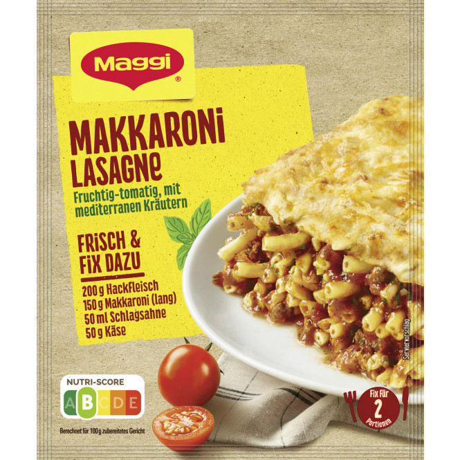 Maggi Idee für Makkaroni Lasagne 40G
