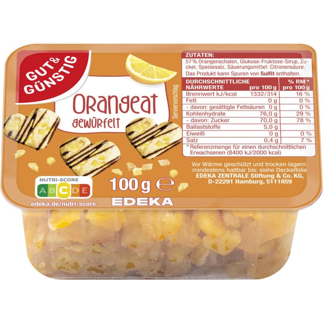 Gut & Günstig Orangeat 100G