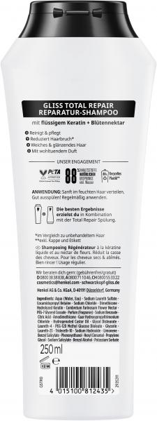 Schwarzkopf Gliss Shampoo Total Repair 250ML