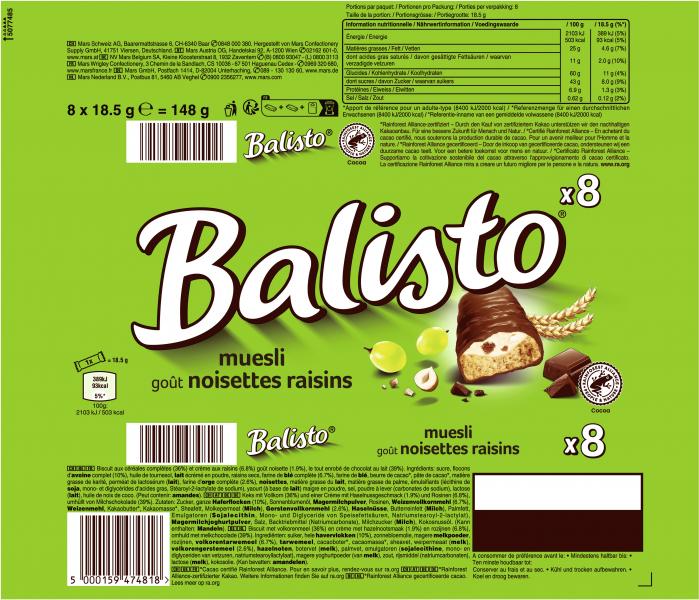 Balisto Müsli 8ST 148G