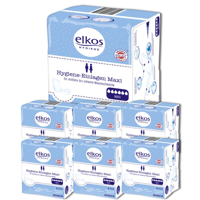 elkos Hygiene-Einlagen Maxi 6x8ST