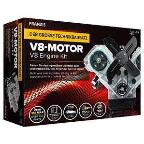 FRANZIS V8 Motor Technik-Bausatz über 250 Teile Franzis