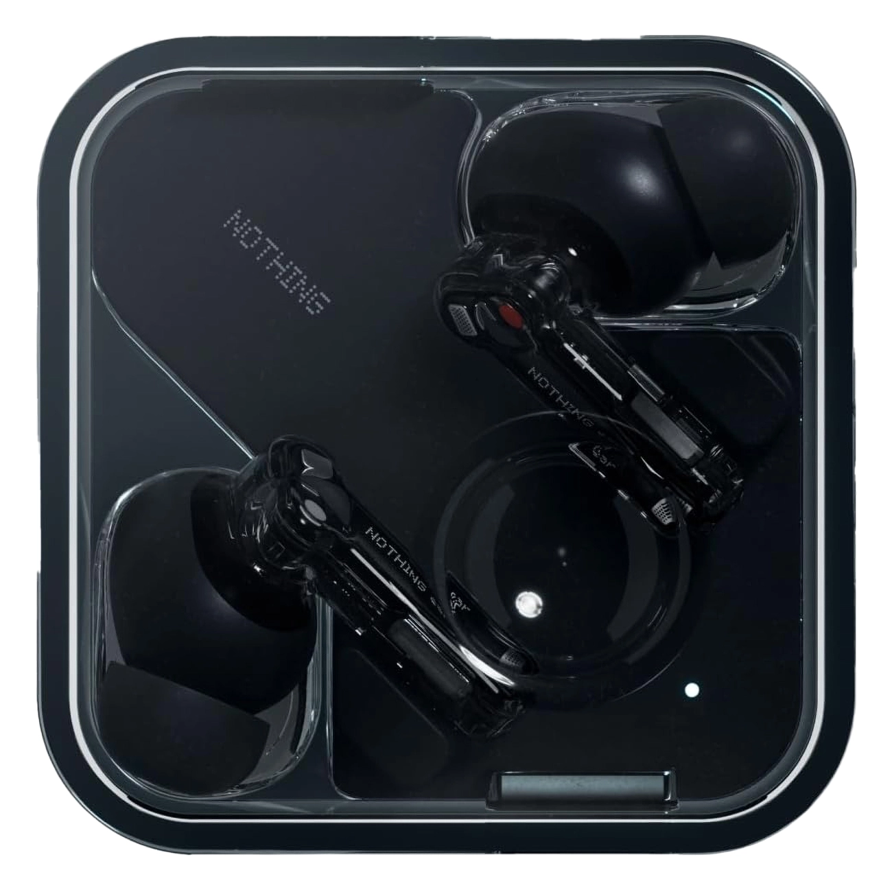Nothing ear Schwarz | In-Ear-Kopfhörer | iOS und Android | Wireless | Active Noise cancelling | bis zu 40.5 Std. Akkulaufzeit | mit Ladecase
