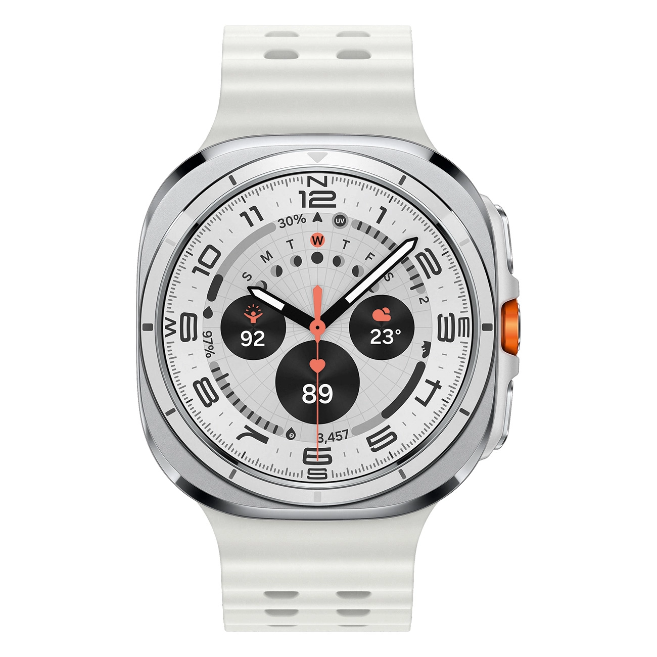 Samsung Galaxy Watch FE Smartwatch Silber | AI Elemente | Bluetooth | Touchscreen | 10 ATM | Bis zu 100 Std. Akkulaufzeit | 4G (LTE) | AMOLED