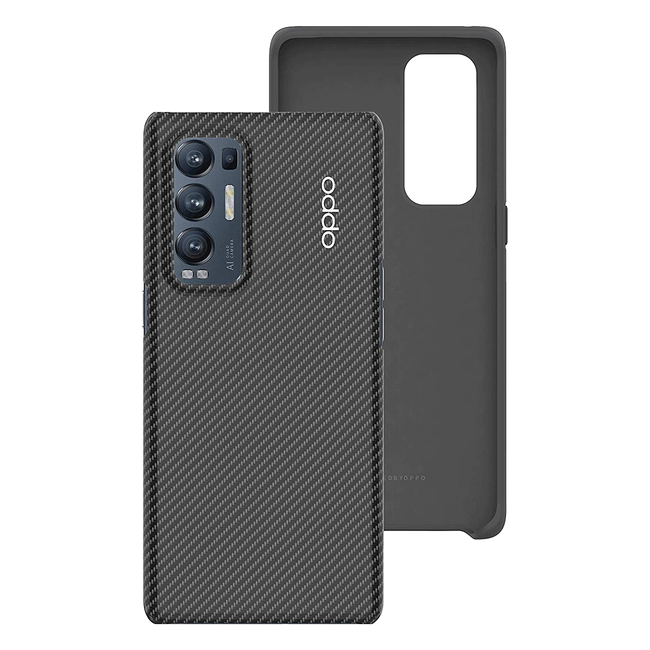 Oppo Aramid Fiber Case für Find X3 Neo | Schutzhülle für dein Oppo Find X3 Neo | Aramidfaser | Schwarz | Langlebiges Material | schützt Ihr Telefon vor Kratzern