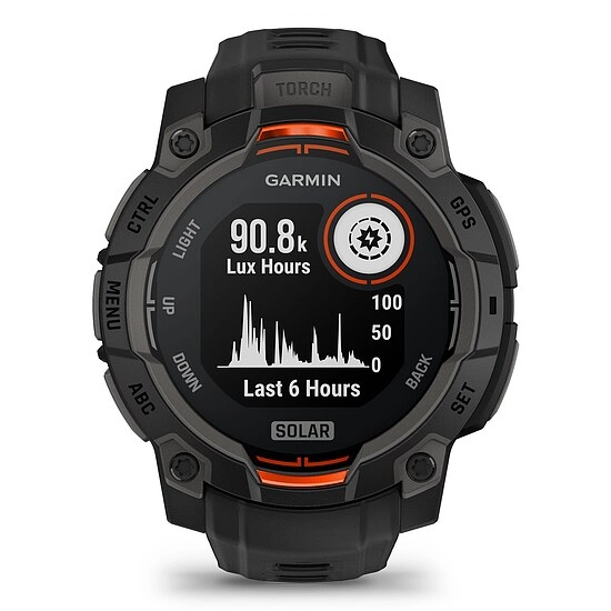 Garmin Instinct 3 Solar Schwarz mit Silikonarmband Ref. 010-02934-00 - Outdoor GPS Smartwatch