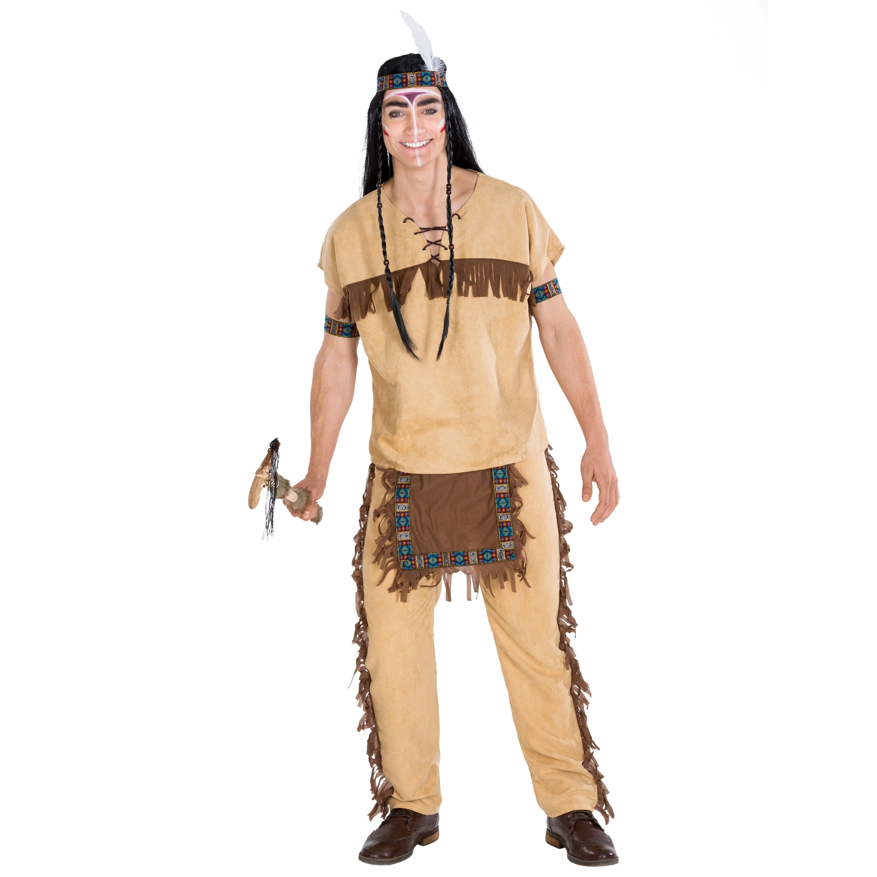 Herrenkostüm Indianer Black Hawk - L