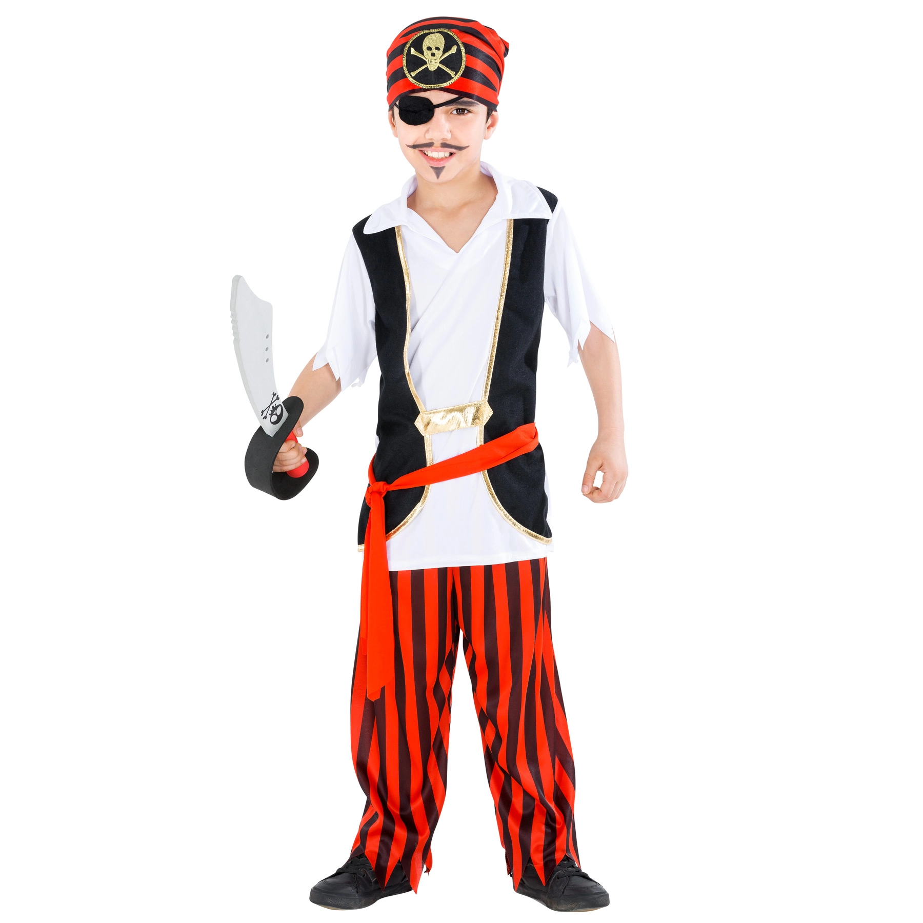 Jungenkostüm Captain Messerjockel - 116 (5-6 Jahre)