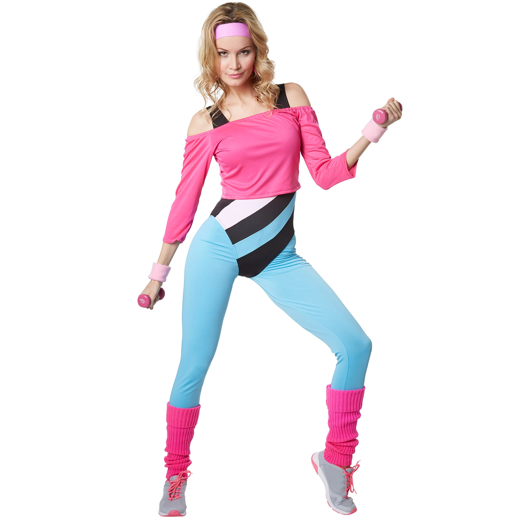 Frauenkostüm Aerobic-Star - S