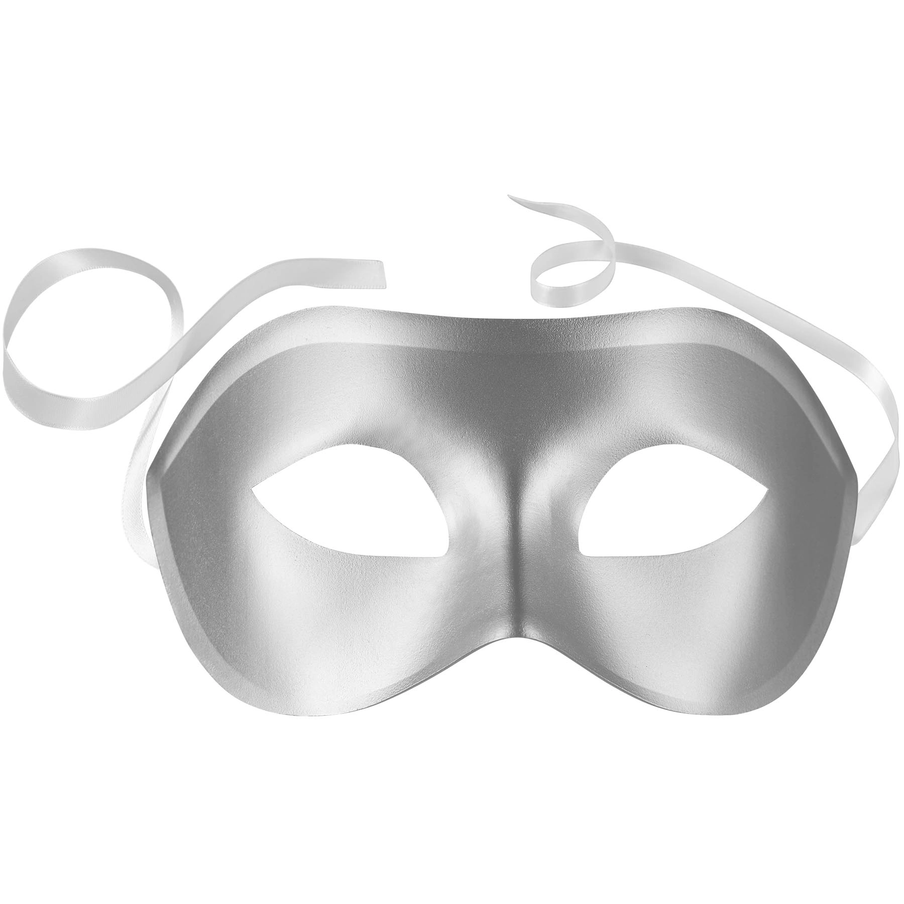 Venezianische Maske einfarbig - silber
