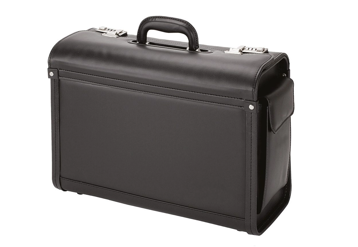 Alassio Genova Pilotenkoffer 46 cm - Schwarz