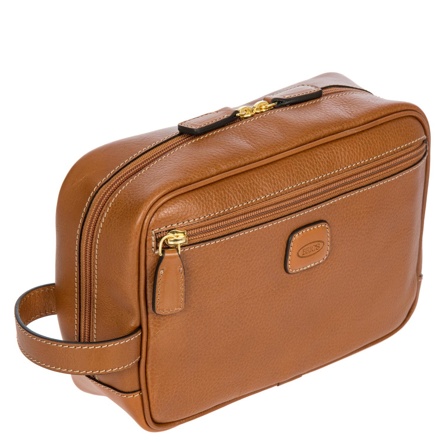 Brics Life Pelle Kosmetiktasche 25 cm - cognac