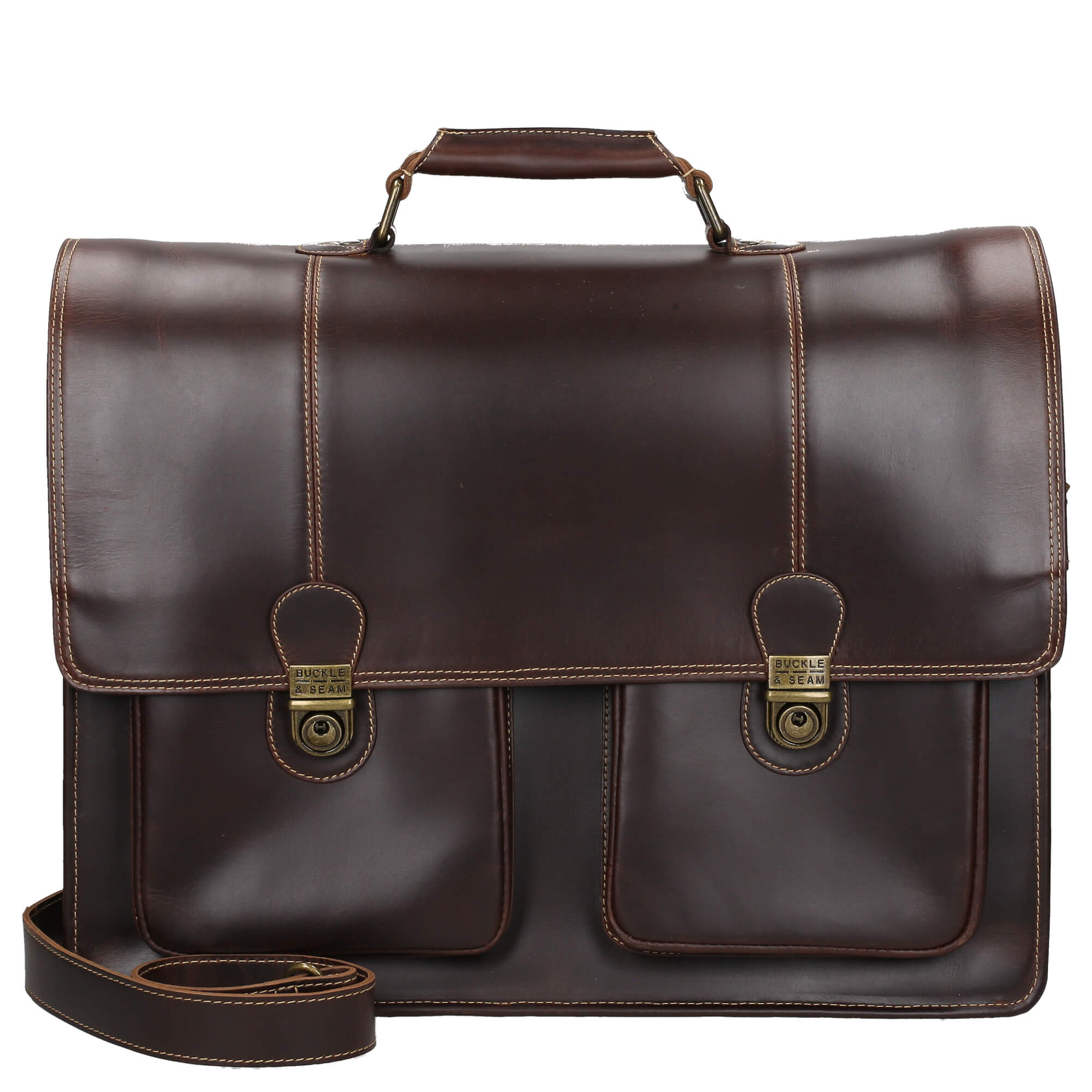 Buckle & Seam Aktentasche Nevada 42 cm - Brown