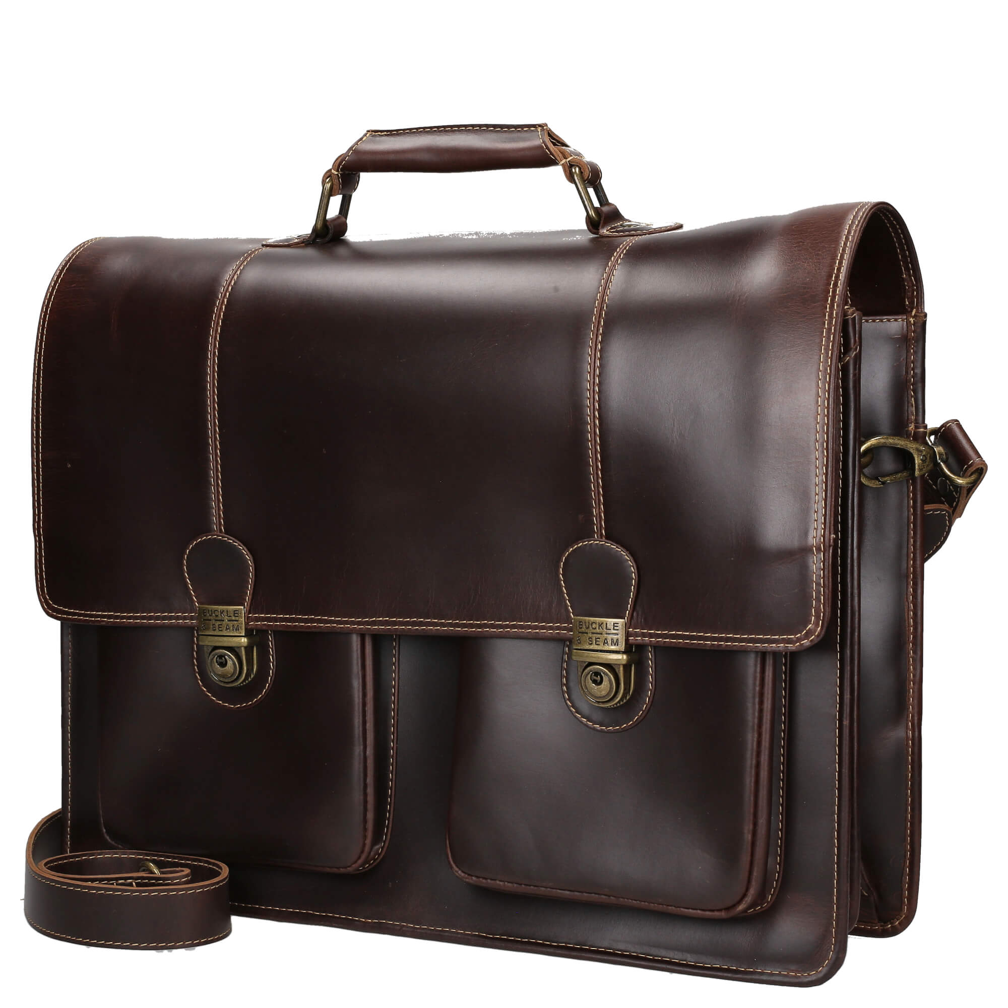 Buckle & Seam Aktentasche Nevada 42 cm - Brown