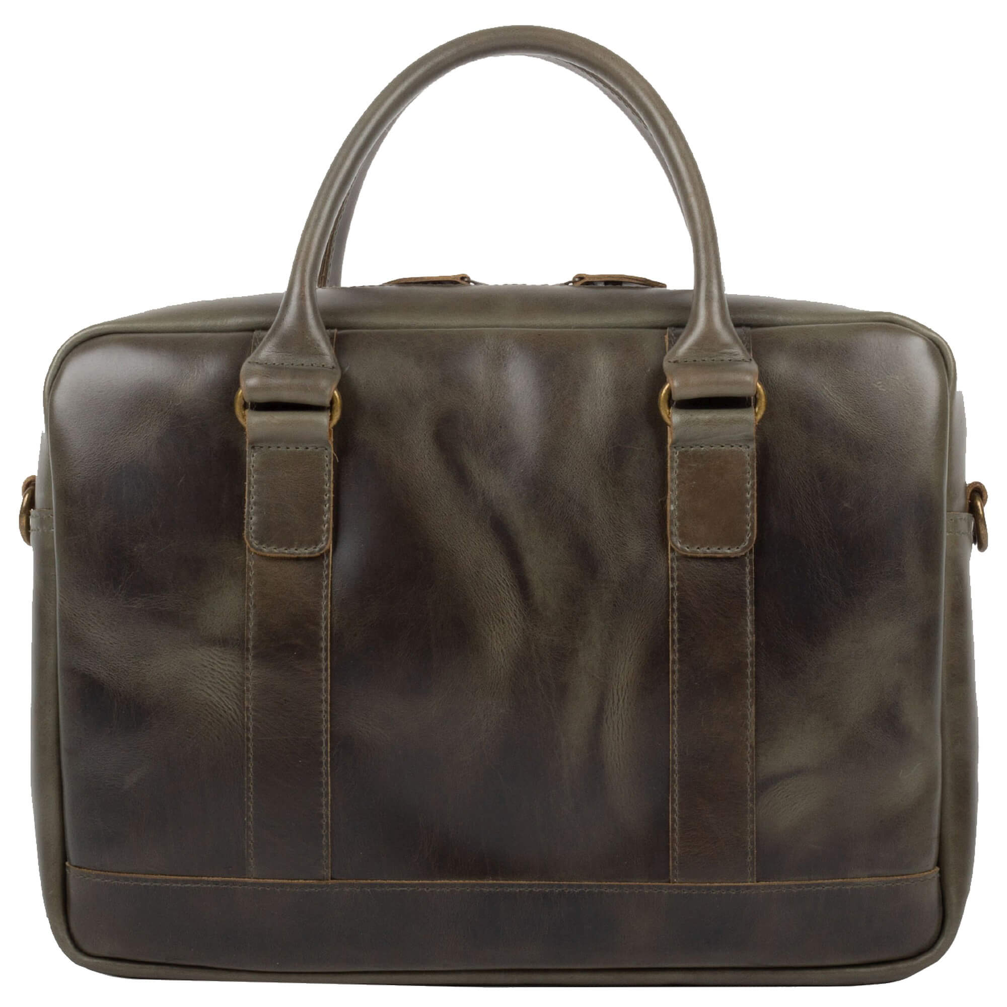 Buckle & Seam Business Briefcase Everett 38 cm - Olive