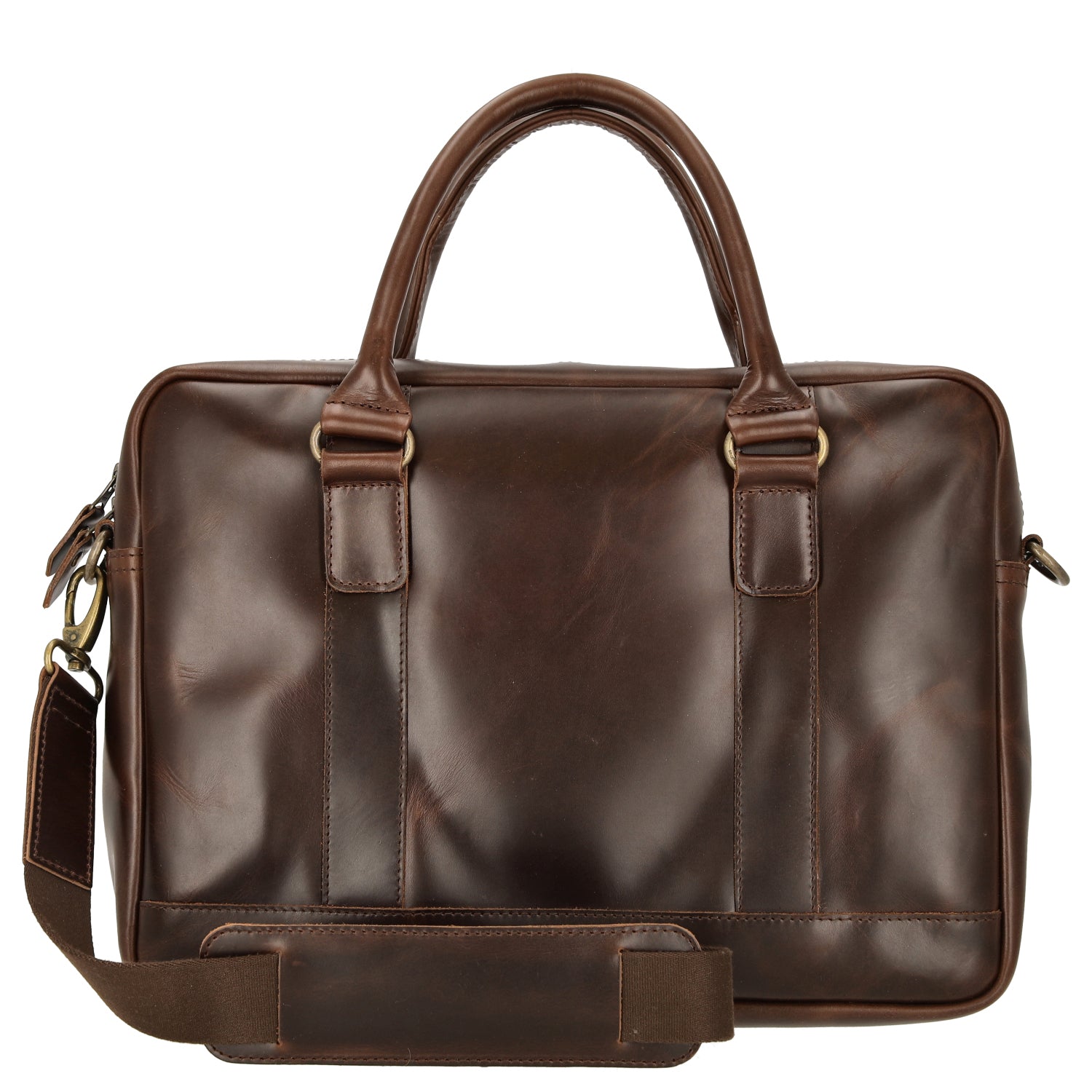 Buckle & Seam Business Briefcase Everett 38 cm - Brown